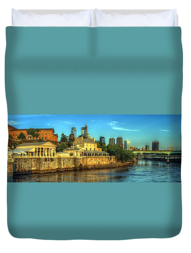 Panorama 3327 Fairmount Water Works - Duvet Cover