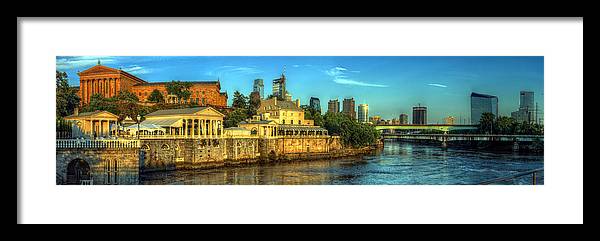 Panorama 3327 Fairmount Water Works - Framed Print