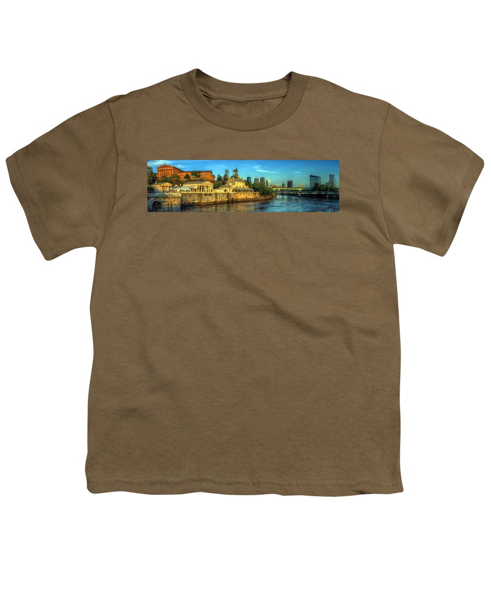 Panorama 3327 Fairmount Water Works - Youth T-Shirt