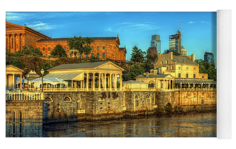 Panorama 3327 Fairmount Water Works - Yoga Mat