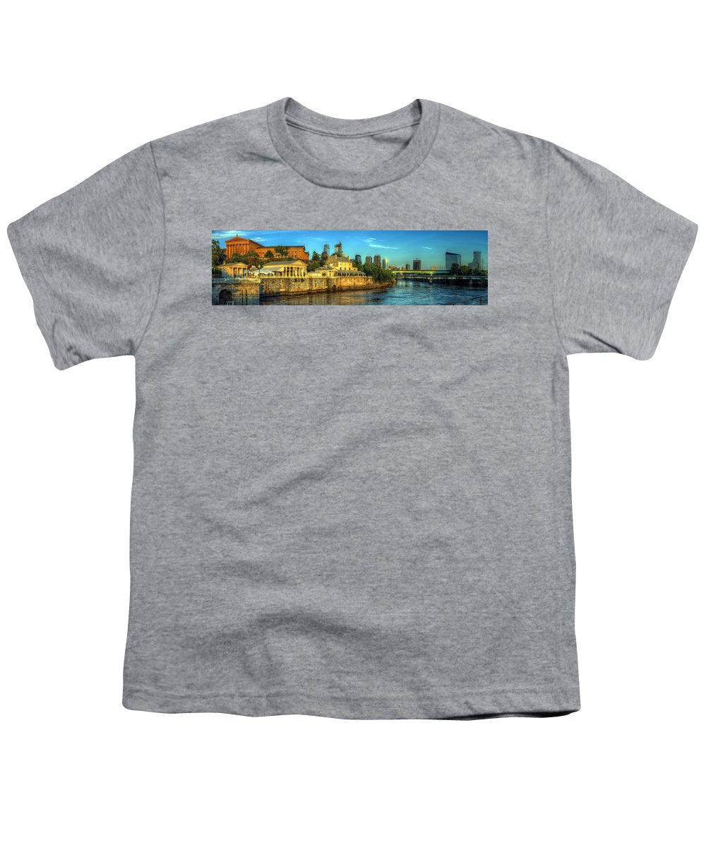 Panorama 3327 Fairmount Water Works - Youth T-Shirt