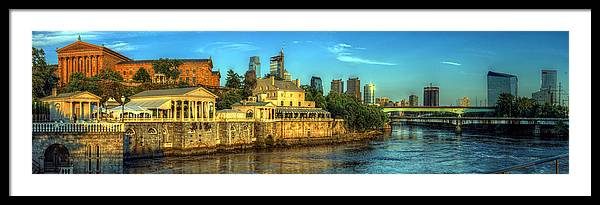Panorama 3327 Fairmount Water Works - Framed Print