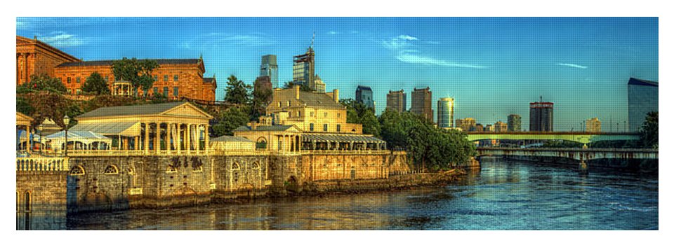 Panorama 3327 Fairmount Water Works - Yoga Mat