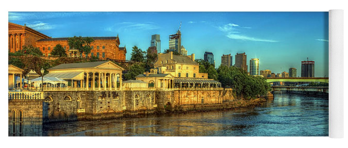 Panorama 3327 Fairmount Water Works - Yoga Mat
