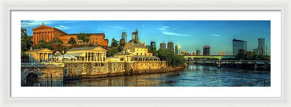 Panorama 3327 Fairmount Water Works - Framed Print