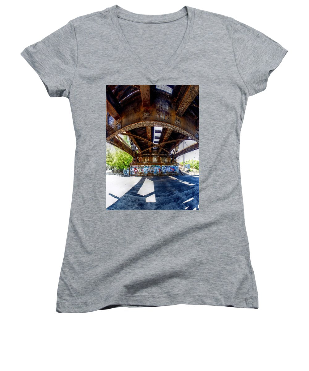 Panorama 3356 CSX Bridge - Women's V-Neck