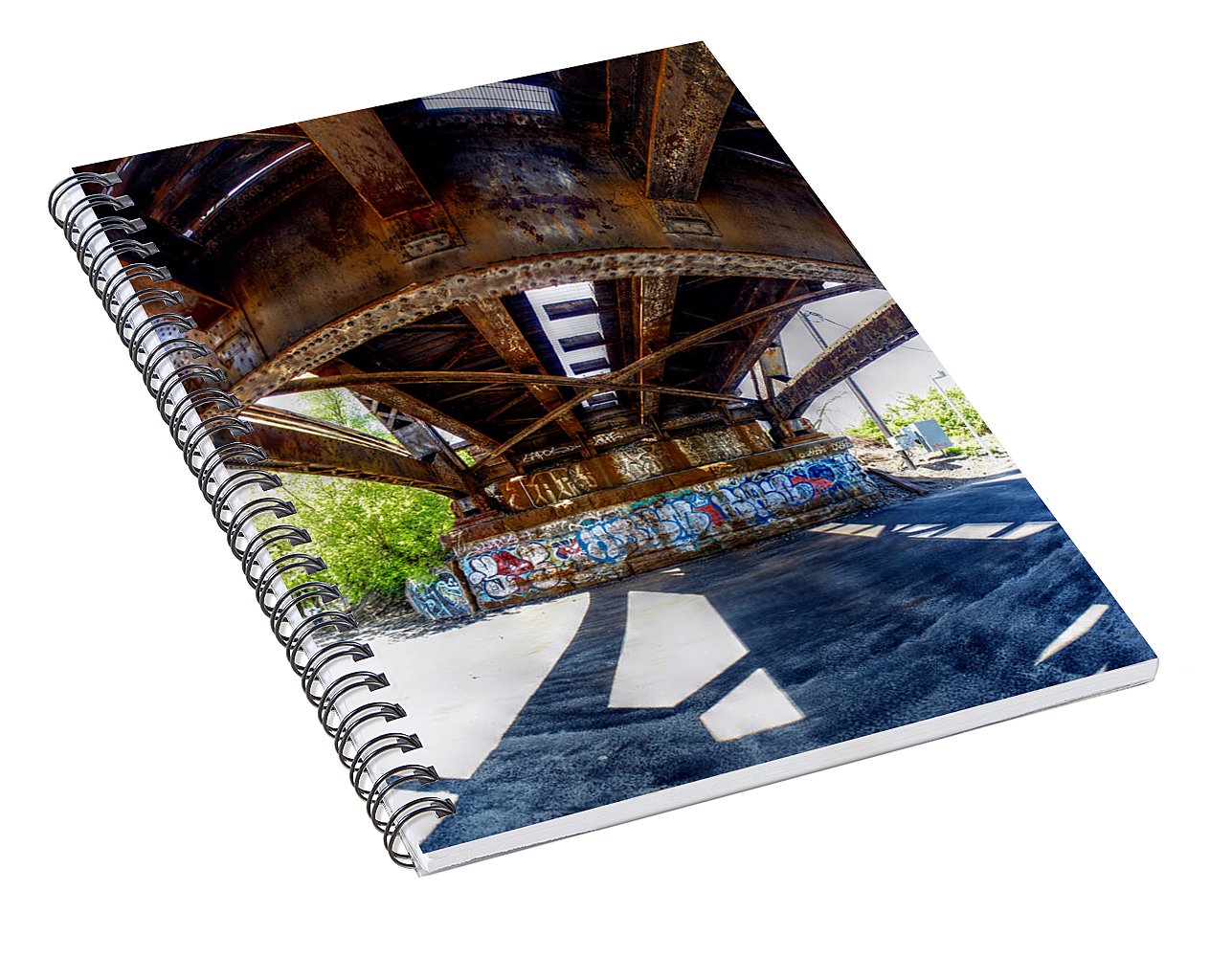 Panorama 3356 CSX Bridge - Spiral Notebook