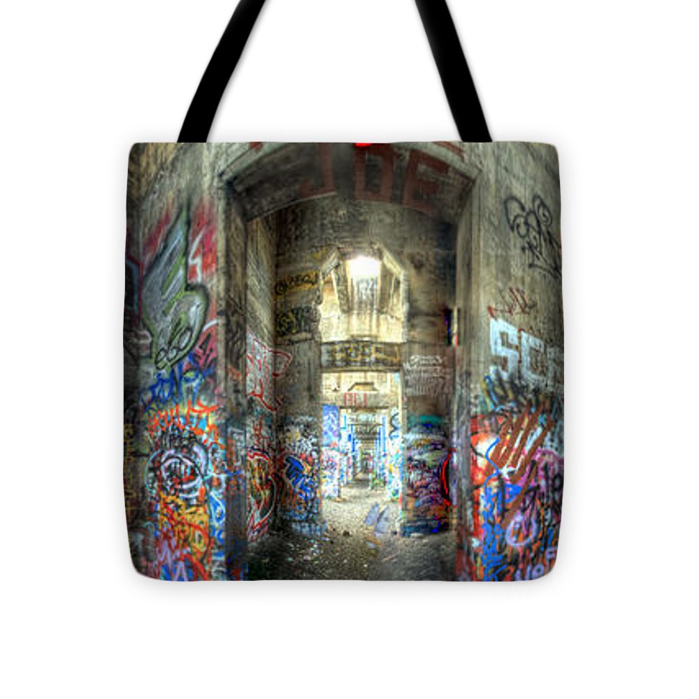 Panorama 3404 Pier 18 aka Graffiti Pier - Tote Bag