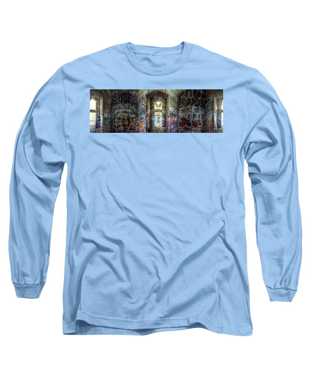 Panorama 3404 Pier 18 aka Graffiti Pier - Long Sleeve T-Shirt