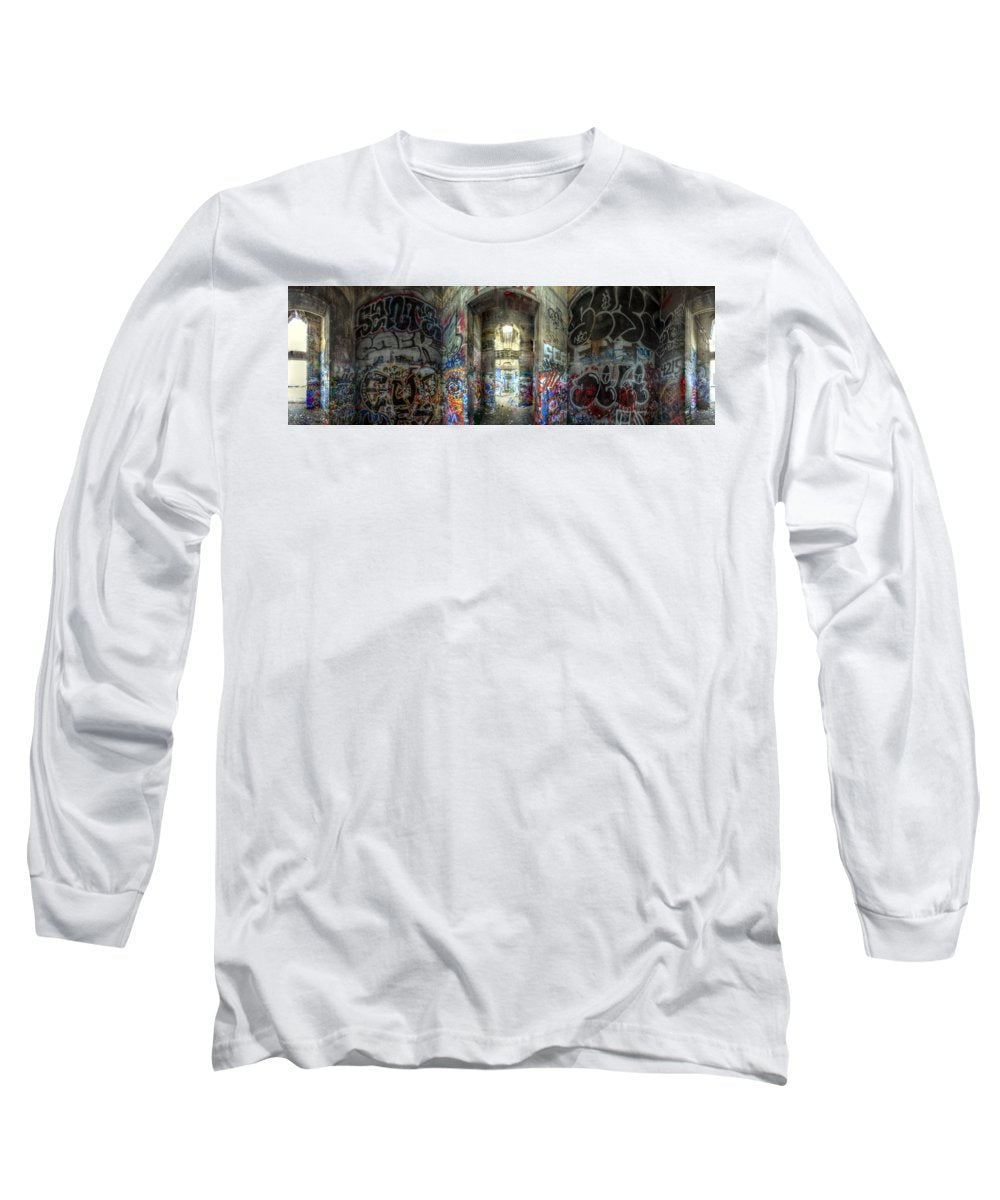 Panorama 3404 Pier 18 aka Graffiti Pier - Long Sleeve T-Shirt