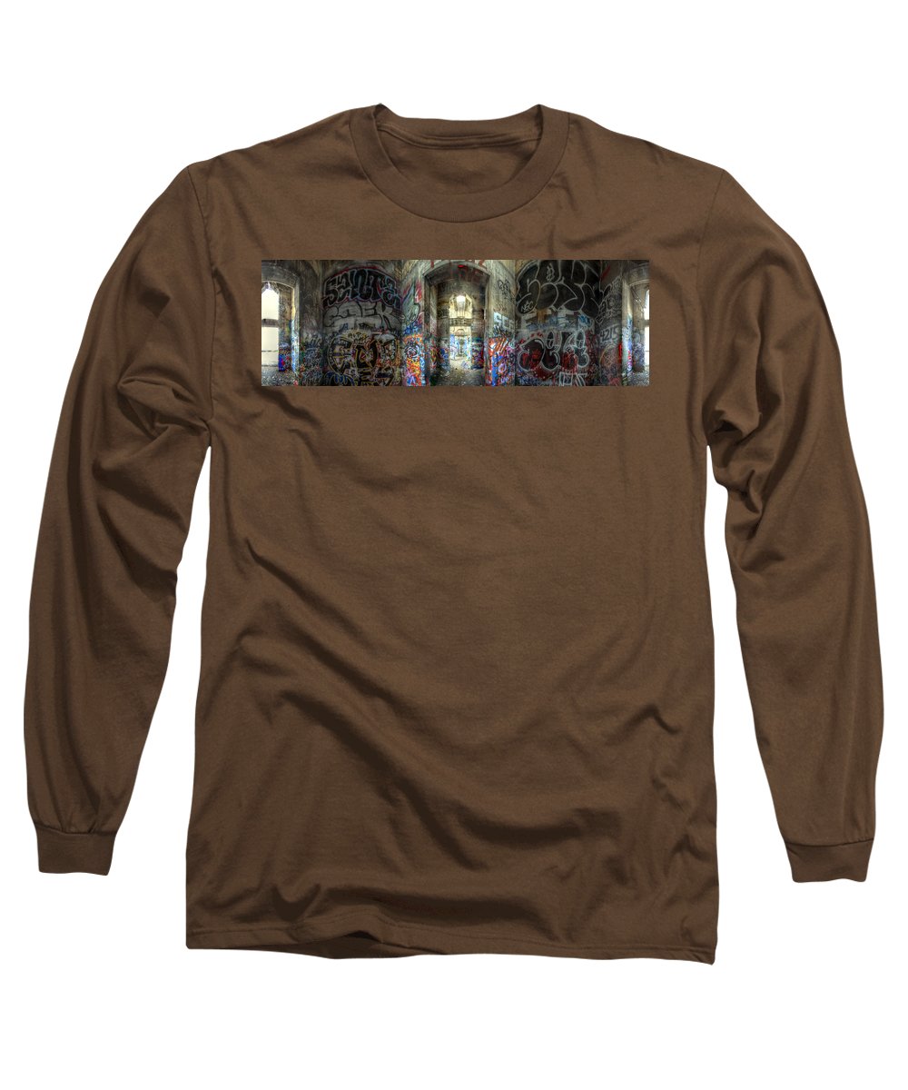 Panorama 3404 Pier 18 aka Graffiti Pier - Long Sleeve T-Shirt