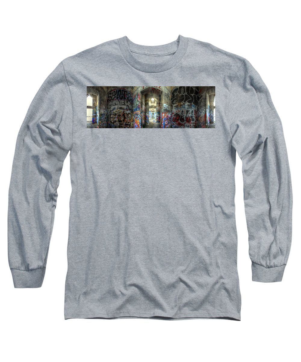Panorama 3404 Pier 18 aka Graffiti Pier - Long Sleeve T-Shirt