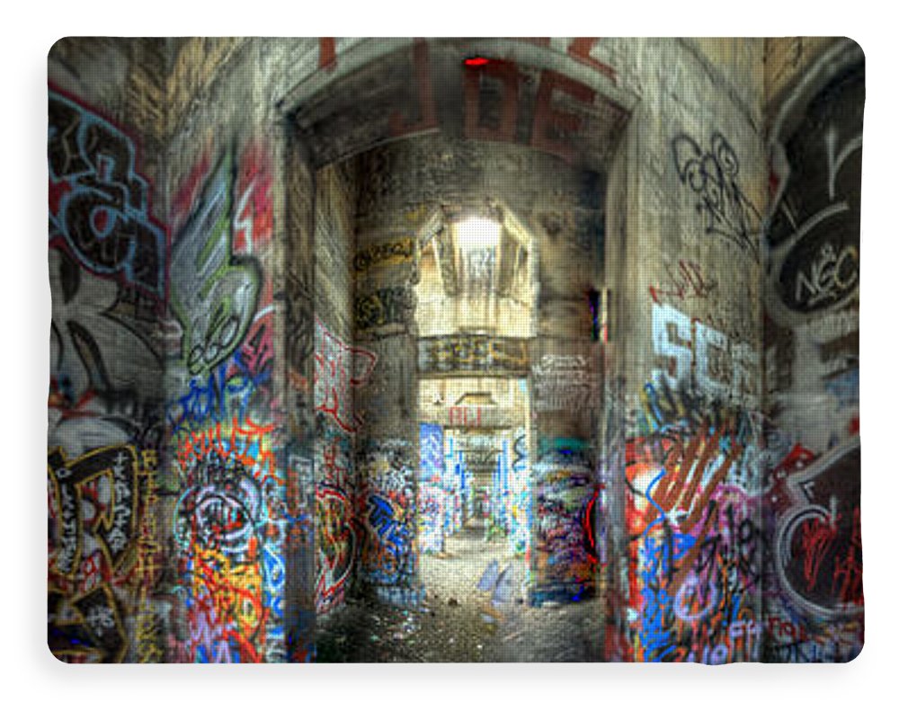 Panorama 3404 Pier 18 aka Graffiti Pier - Blanket