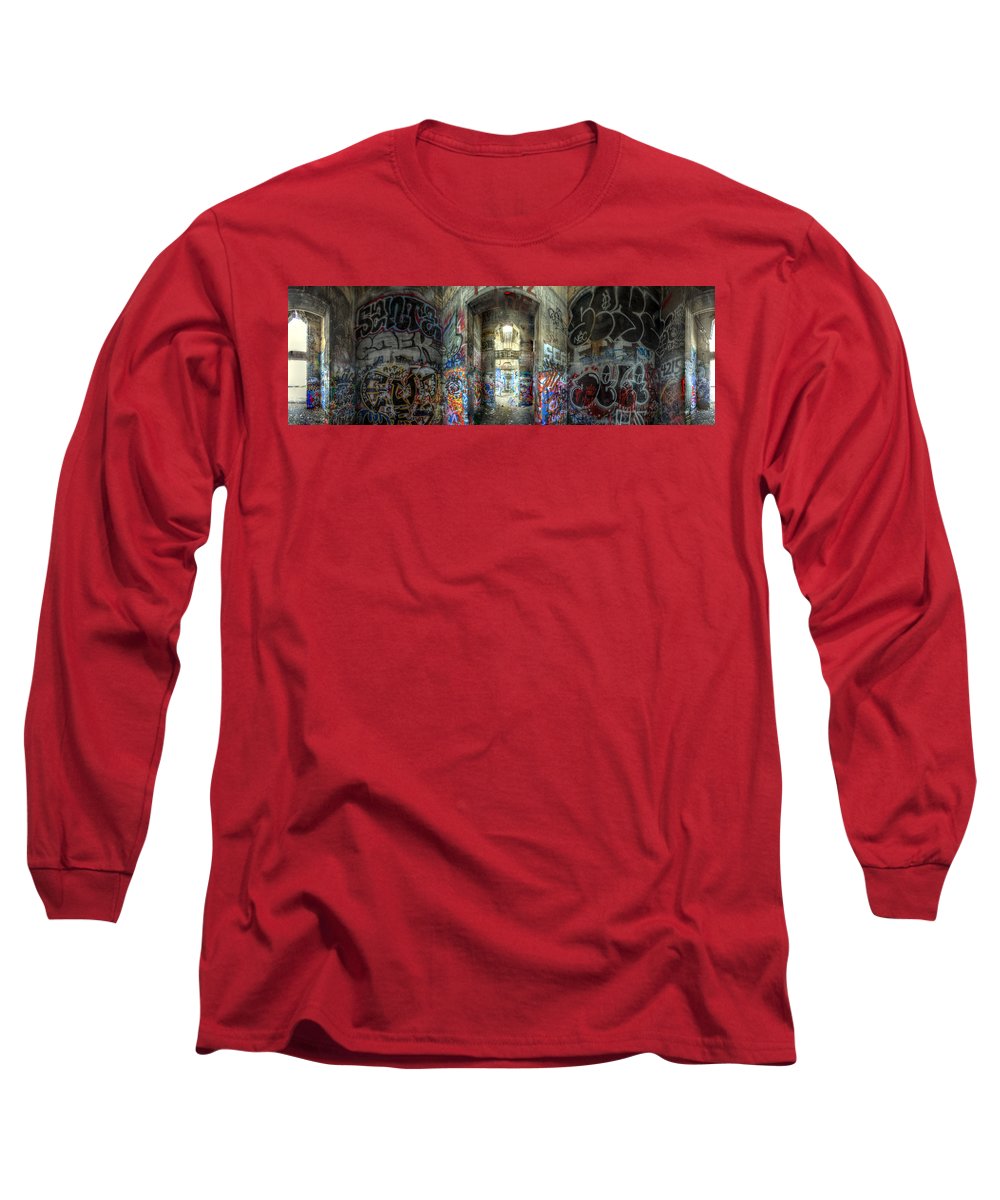 Panorama 3404 Pier 18 aka Graffiti Pier - Long Sleeve T-Shirt