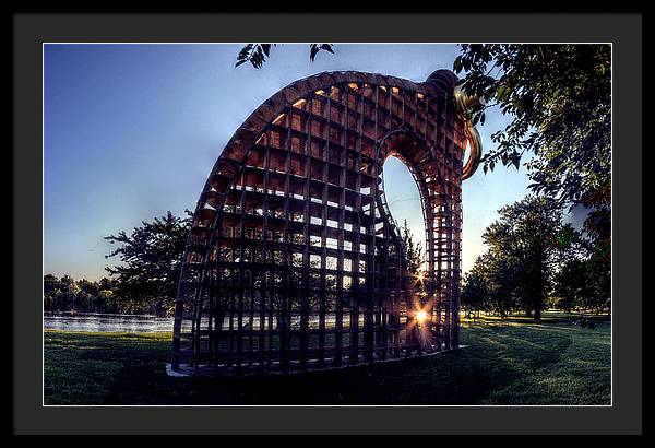 Panorama 3458 Big Bling - Framed Print