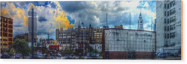 Panorama 3468 Eraserhood Skyline - Wood Print