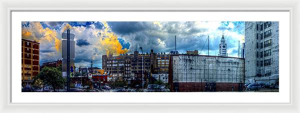 Panorama 3468 Eraserhood Skyline - Framed Print