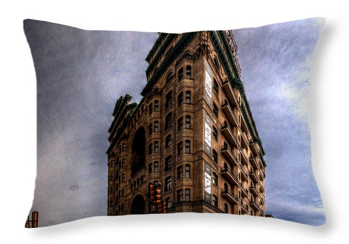 Panorama 3539 The Divine Lorraine Hotel - Throw Pillow