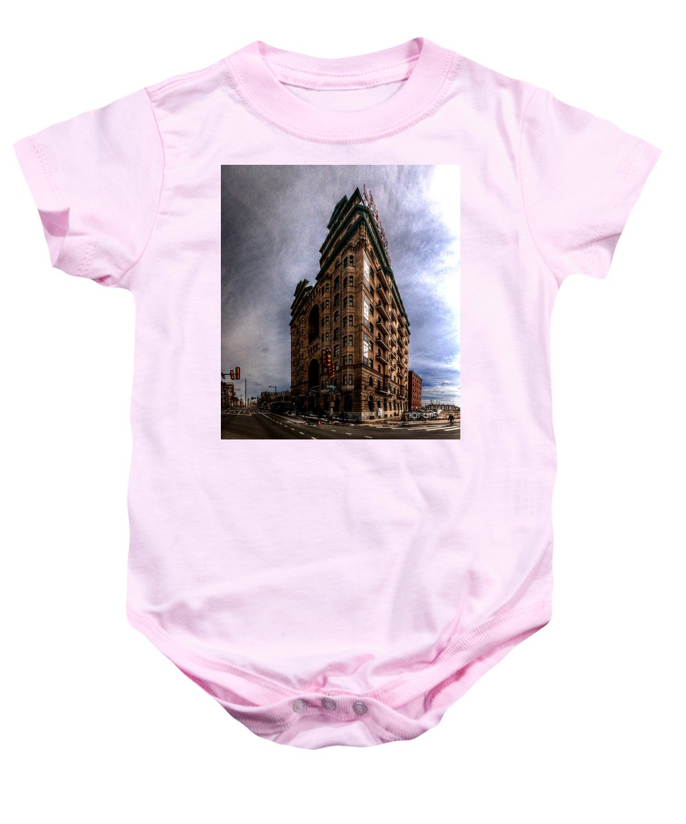 Panorama 3539 The Divine Lorraine Hotel - Baby Onesie