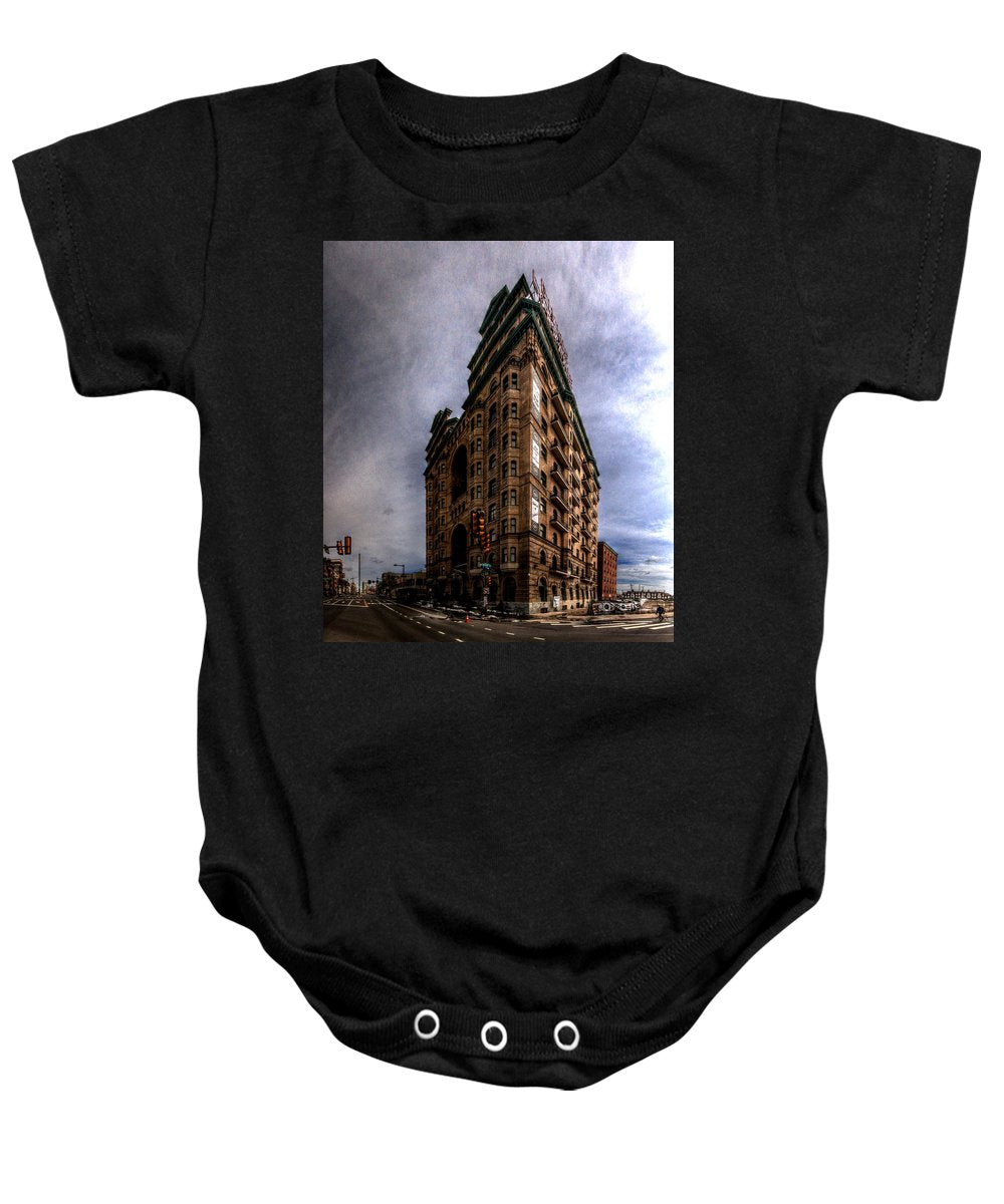 Panorama 3539 The Divine Lorraine Hotel - Baby Onesie