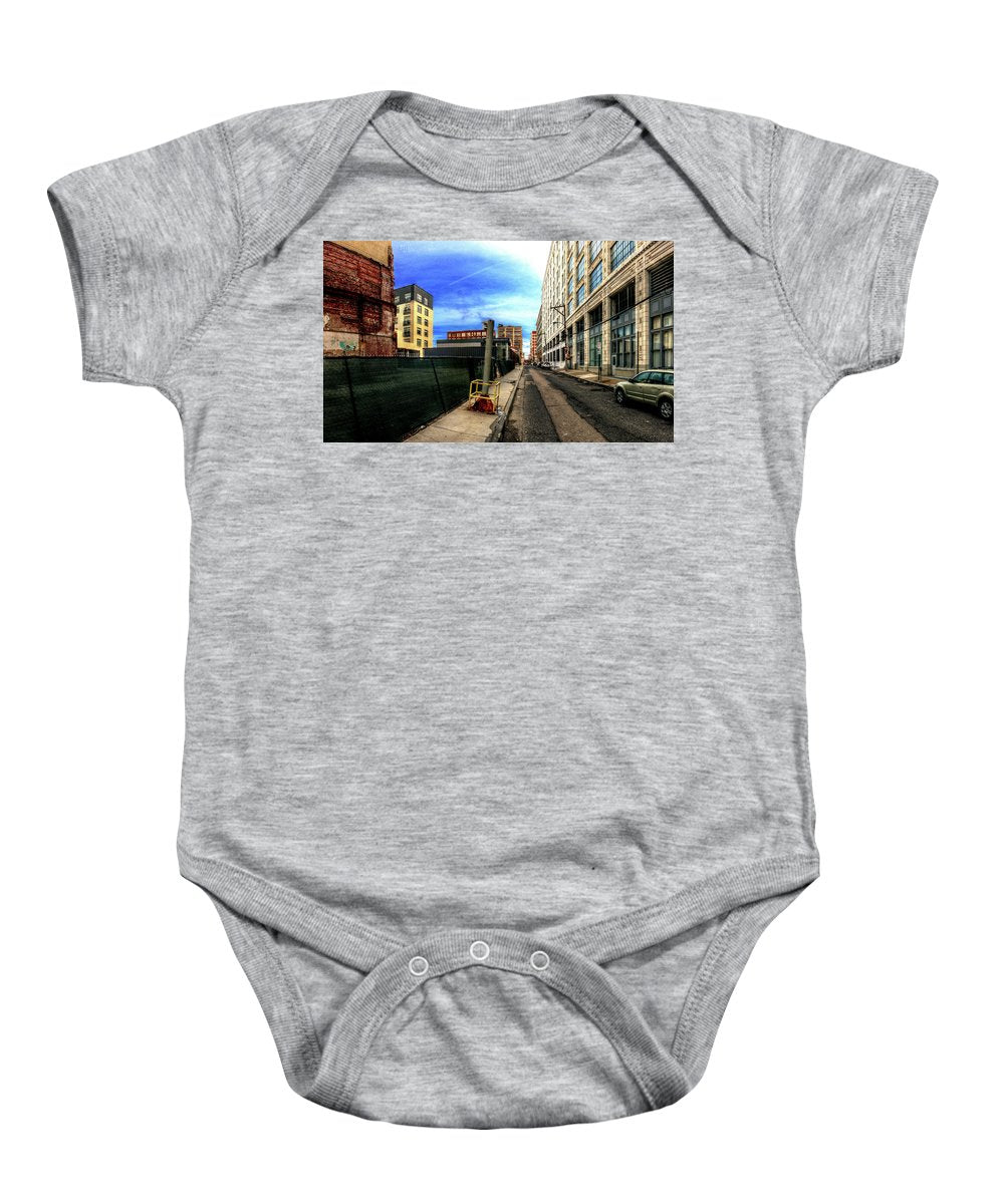 Panorama 3577 Broad and Wood Streets - Baby Onesie