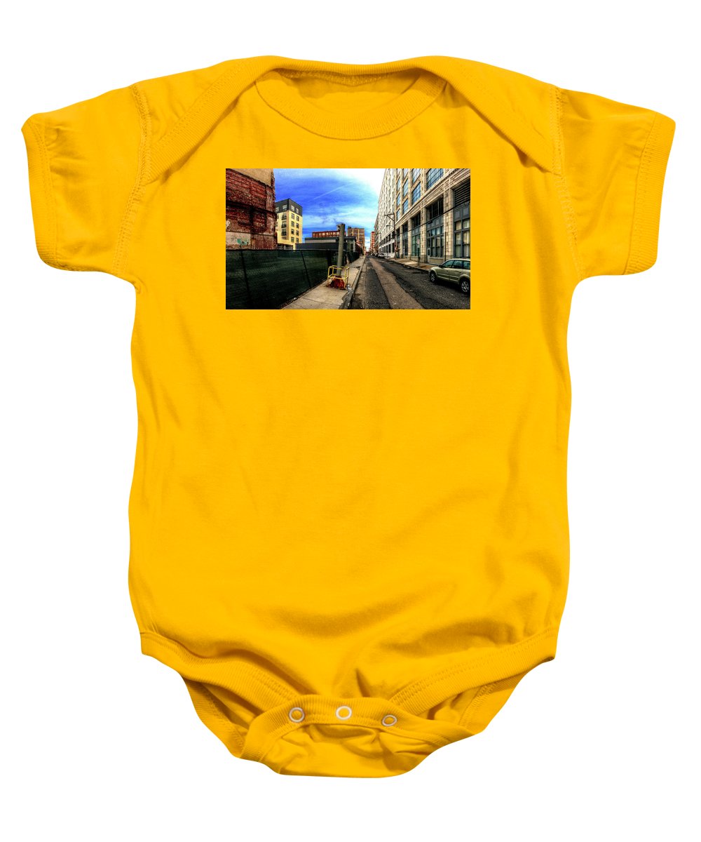 Panorama 3577 Broad and Wood Streets - Baby Onesie