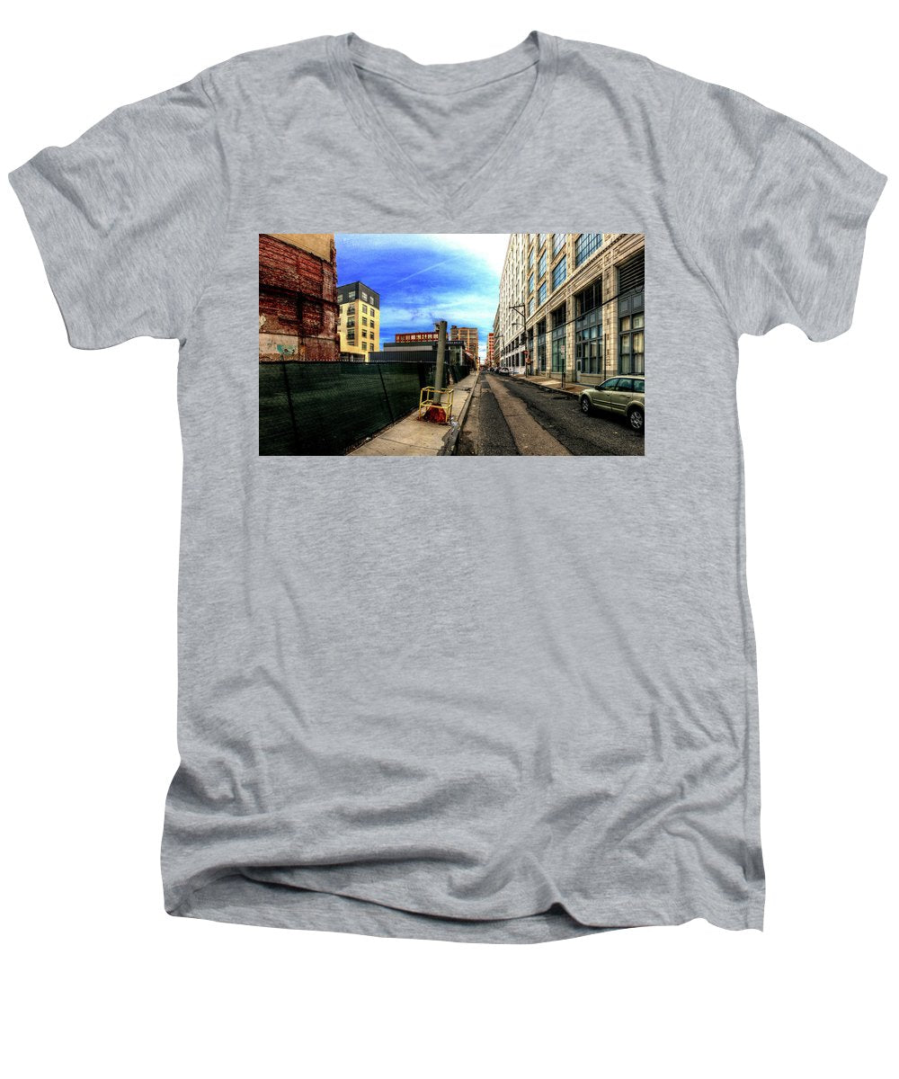 Panorama 3577 Broad and Wood Streets - Men's V-Neck T-Shirt
