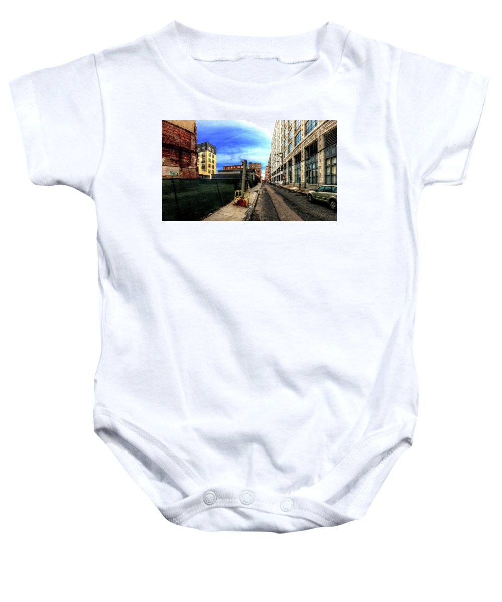 Panorama 3577 Broad and Wood Streets - Baby Onesie