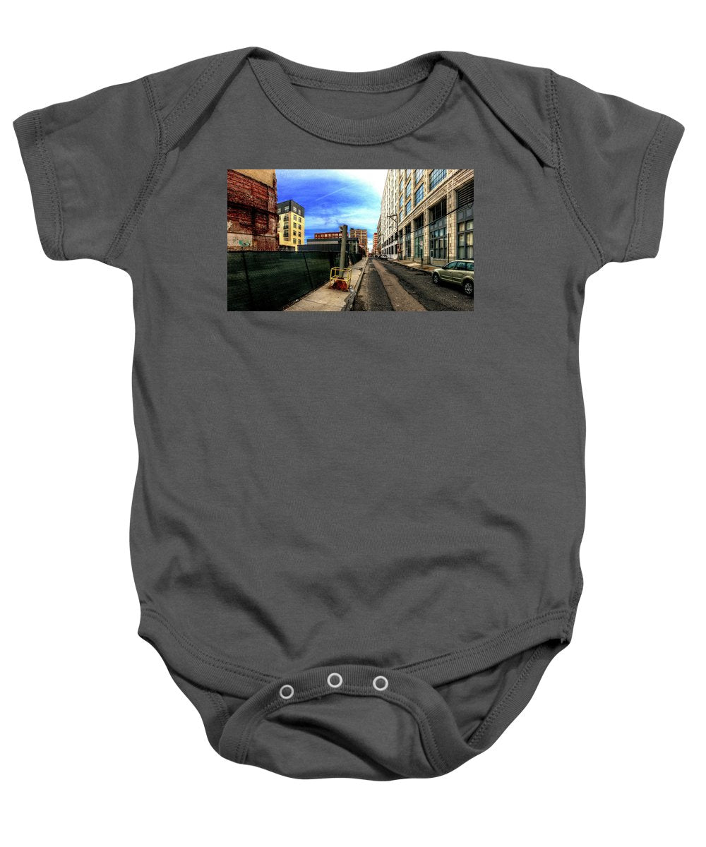Panorama 3577 Broad and Wood Streets - Baby Onesie