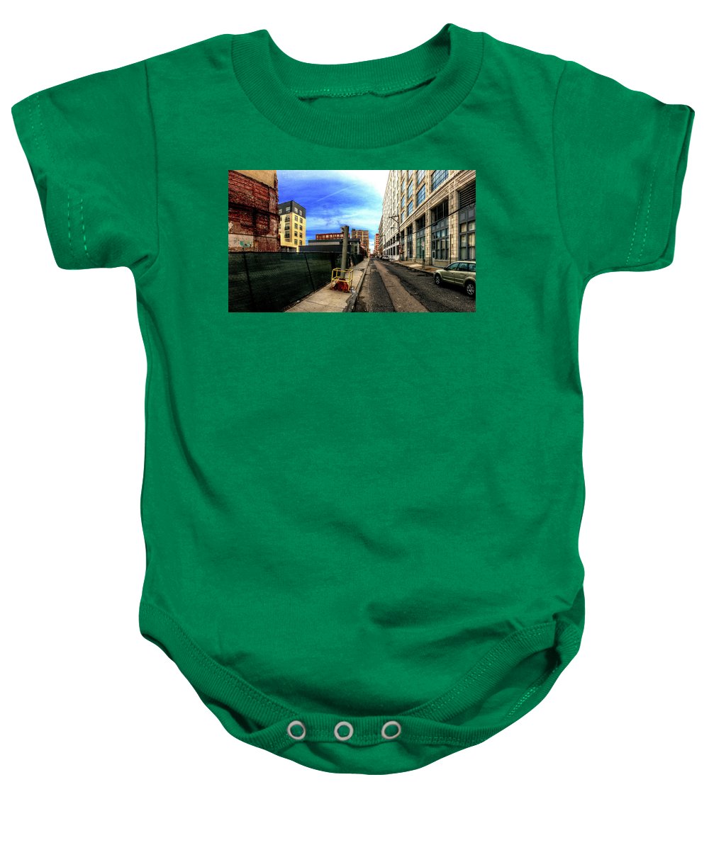 Panorama 3577 Broad and Wood Streets - Baby Onesie