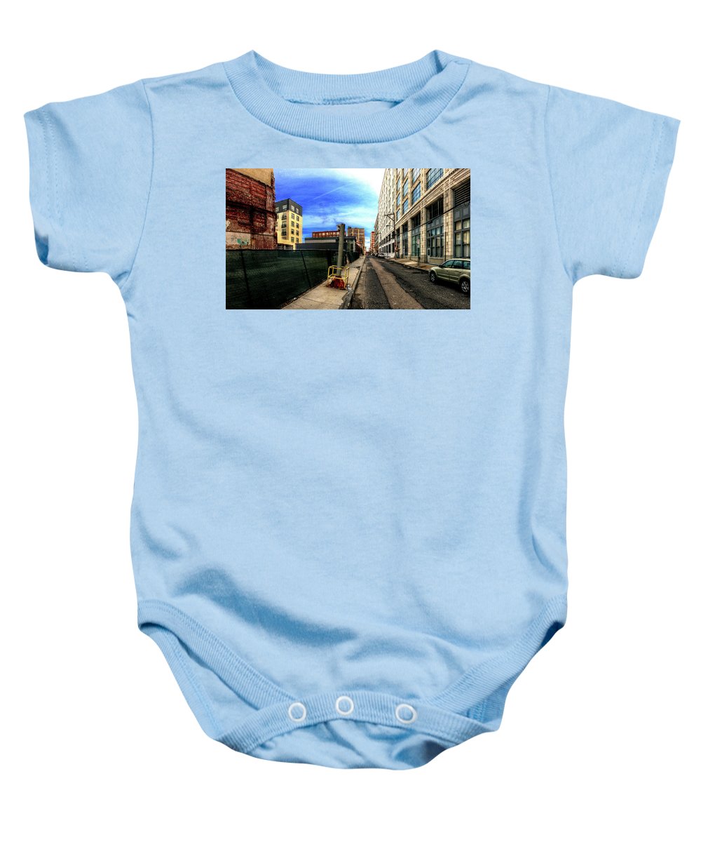 Panorama 3577 Broad and Wood Streets - Baby Onesie