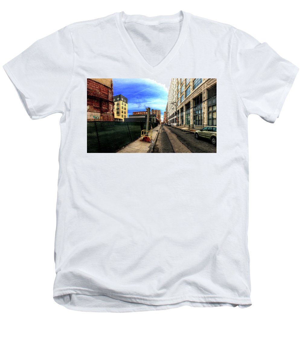 Panorama 3577 Broad and Wood Streets - Men's V-Neck T-Shirt