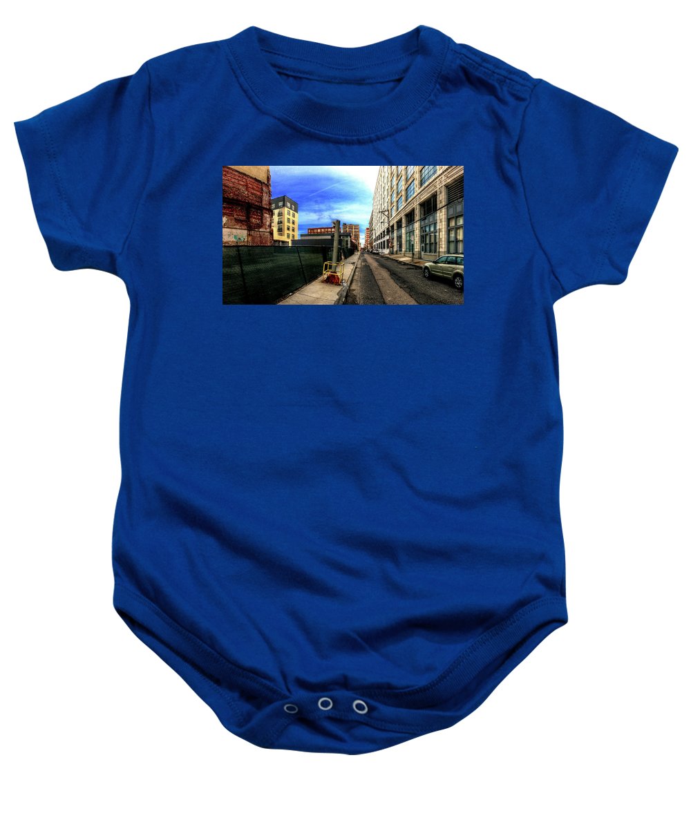 Panorama 3577 Broad and Wood Streets - Baby Onesie
