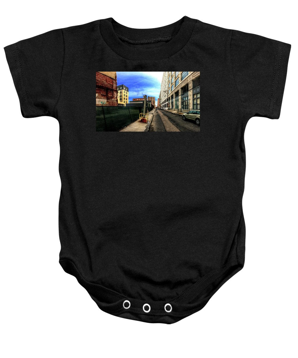 Panorama 3577 Broad and Wood Streets - Baby Onesie