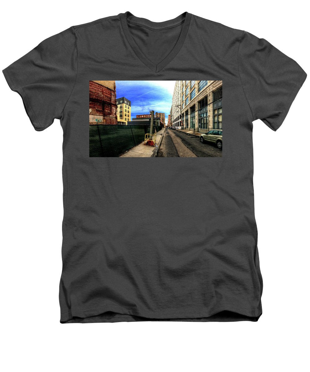 Panorama 3577 Broad and Wood Streets - Men's V-Neck T-Shirt