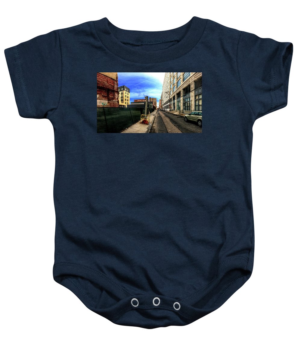 Panorama 3577 Broad and Wood Streets - Baby Onesie