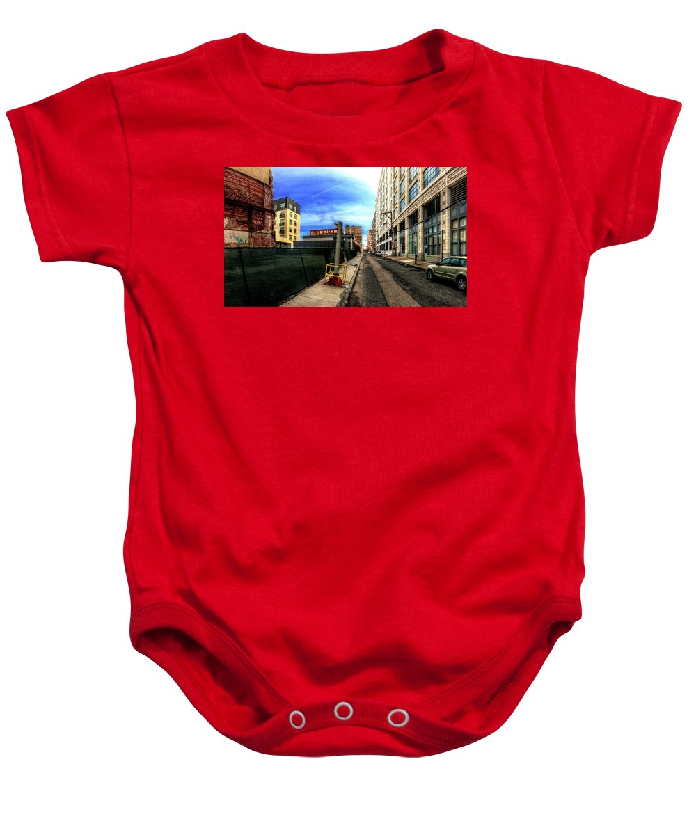 Panorama 3577 Broad and Wood Streets - Baby Onesie
