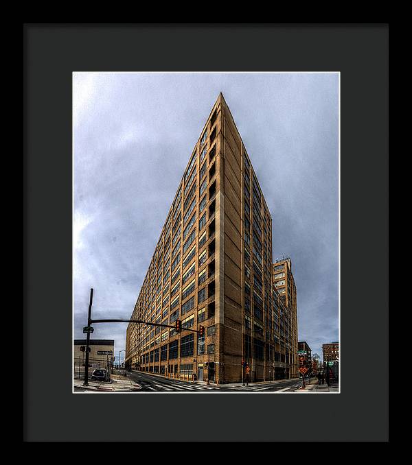 Panorama 3584 Terminal Commerce Building - Framed Print