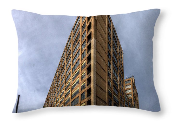 Panorama 3584 Terminal Commerce Building - Throw Pillow