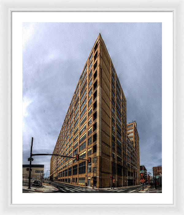 Panorama 3584 Terminal Commerce Building - Framed Print