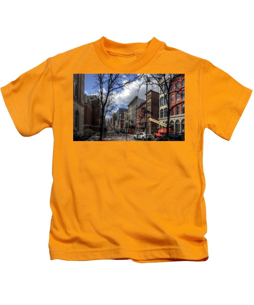 Panorama 3607 200 Block of Chestnut Street - Kids T-Shirt