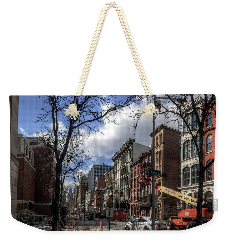 Panorama 3607 200  Block of Chestnut Street - Weekender Tote Bag