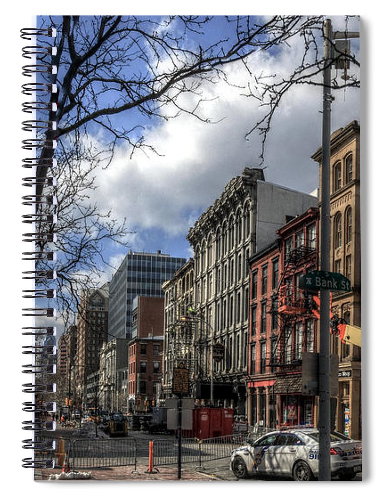 Panorama 3607 200 Block of Chestnut Street - Spiral Notebook