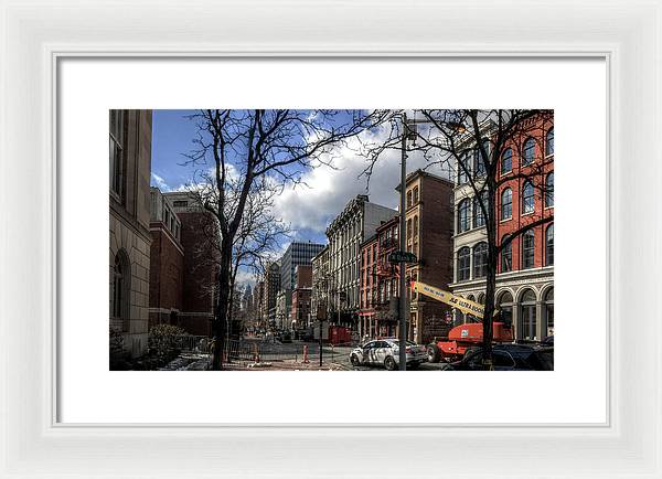 Panorama 3607 200 Block of Chestnut Street - Framed Print