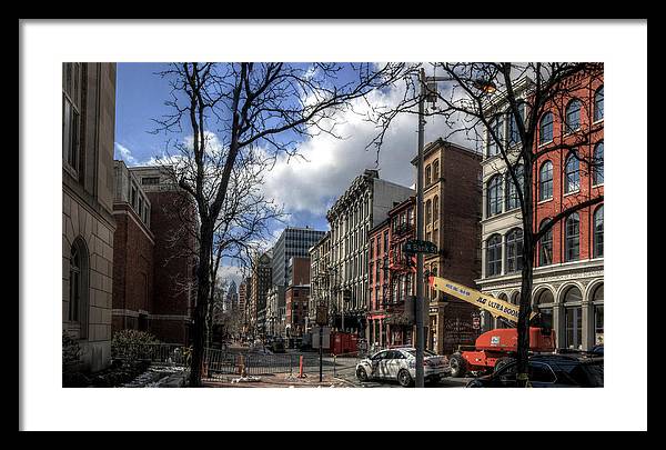Panorama 3607 200 Block of Chestnut Street - Framed Print
