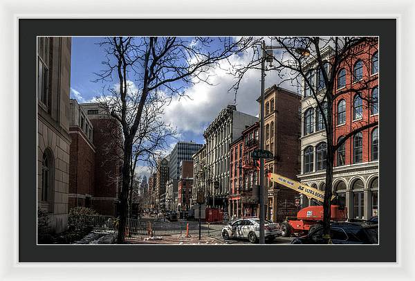 Panorama 3607 200 Block of Chestnut Street - Framed Print