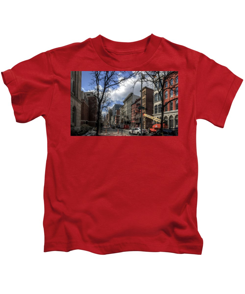 Panorama 3607 200 Block of Chestnut Street - Kids T-Shirt