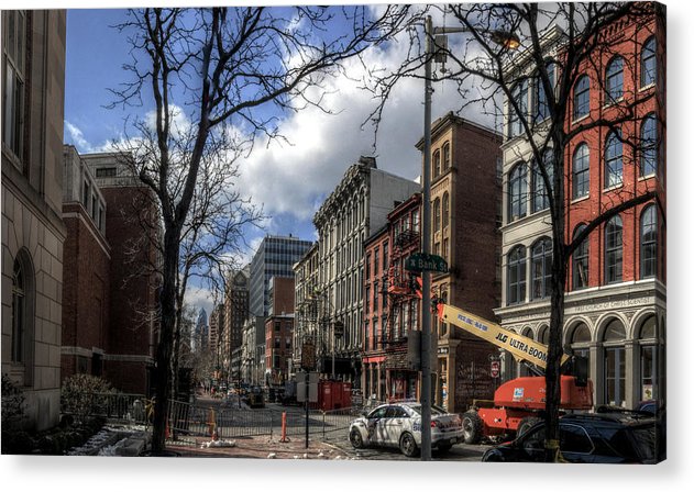 Panorama 3607 200 Block of Chestnut Street - Acrylic Print