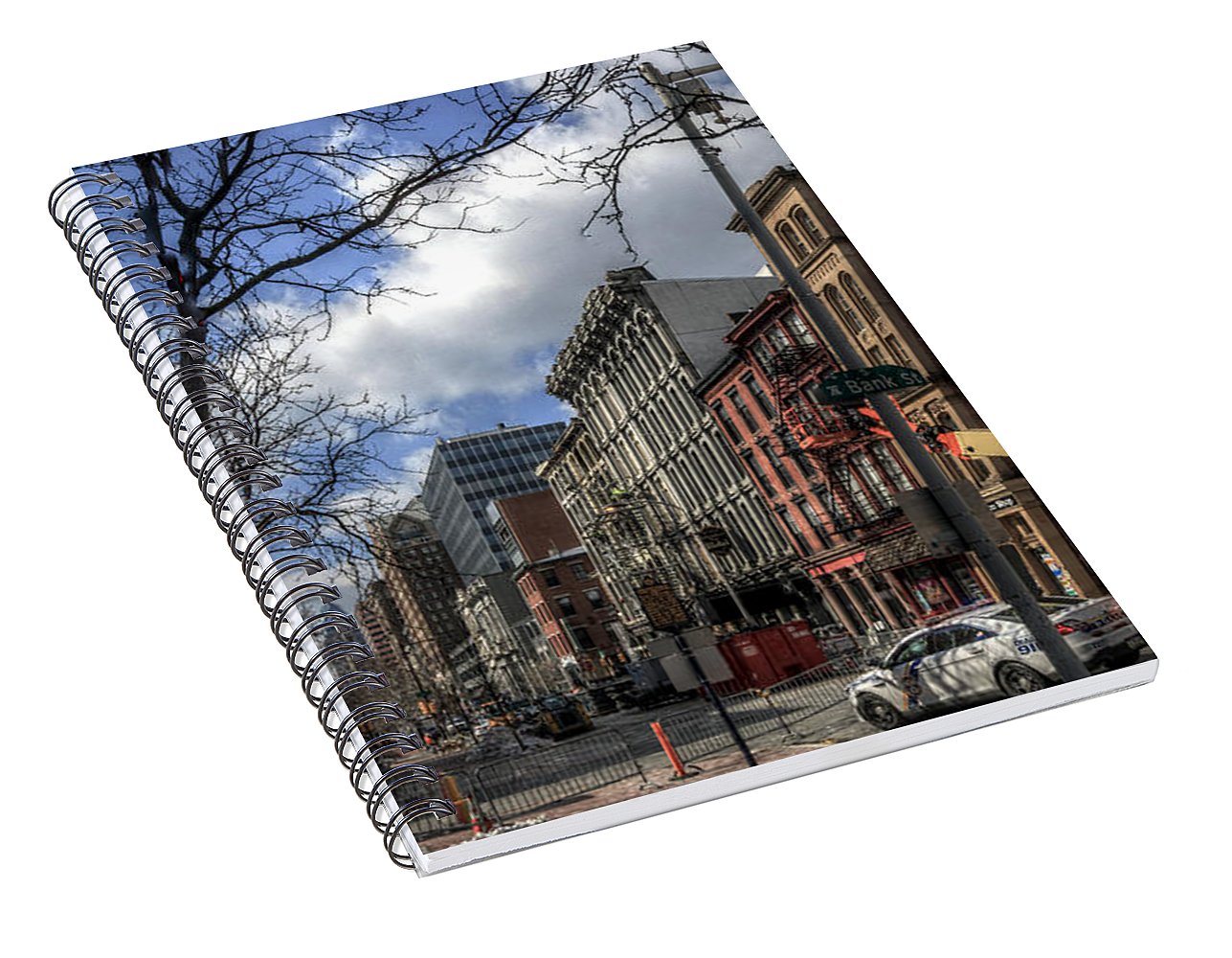 Panorama 3607 200 Block of Chestnut Street - Spiral Notebook