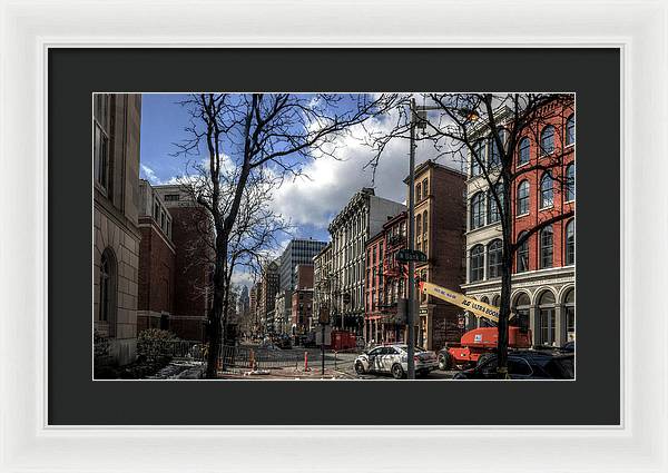 Panorama 3607 200 Block of Chestnut Street - Framed Print